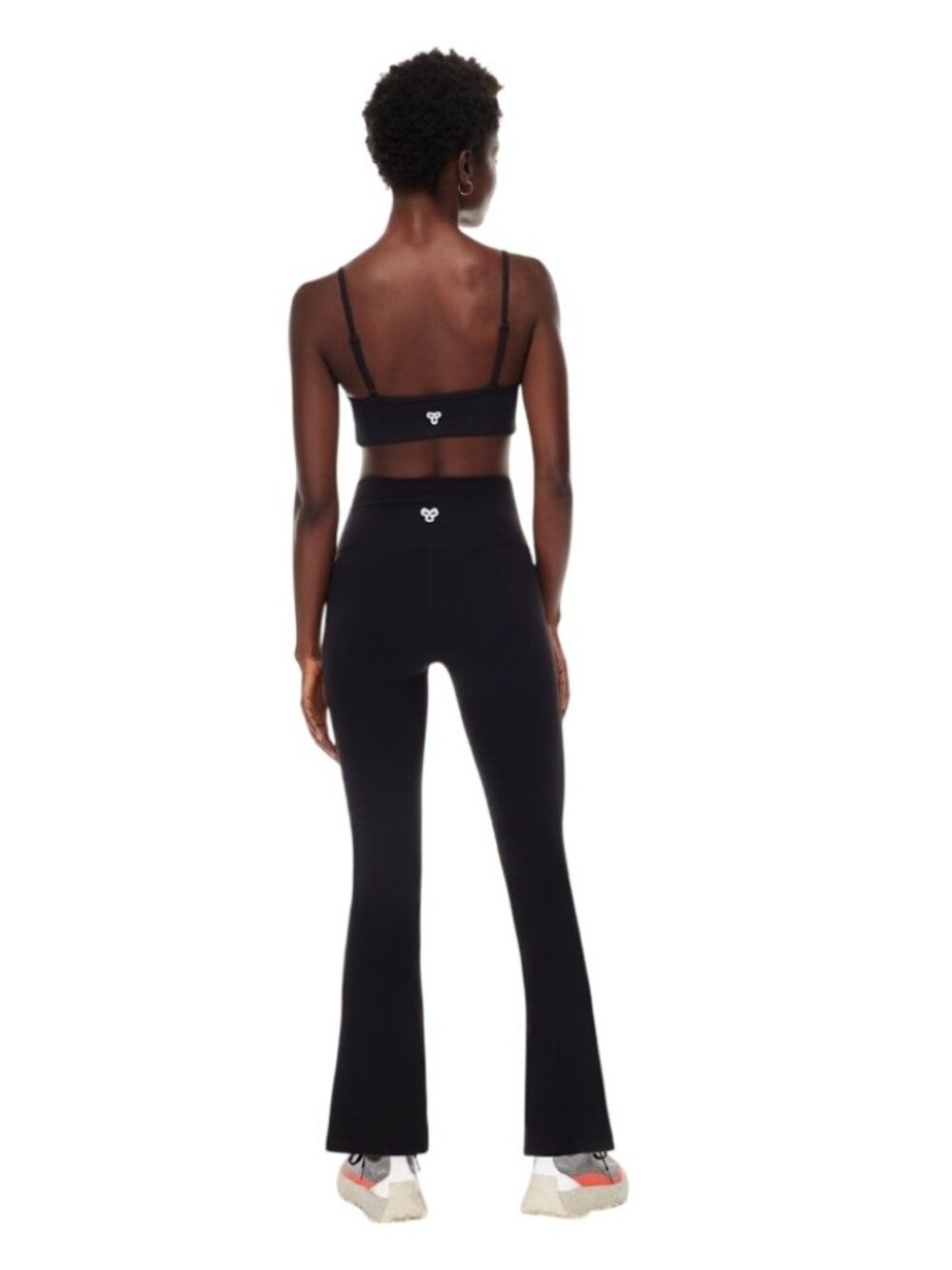 Aritzia TnAction Split Hi-Rise Long Flared Leggings Womens Size Small Black - Picture 2 of 16